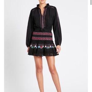 Misa La Manuela Embroidered Dress